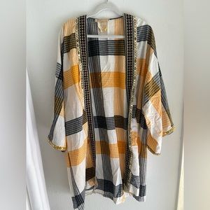 Michaela Corning Bejeweled Modest Cover Up Kimono Cardigan Large